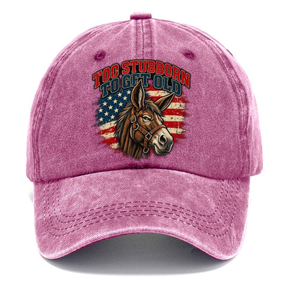 Too Stubborn To Get Old Old Man Strong Classic Cap – Dusty Rose