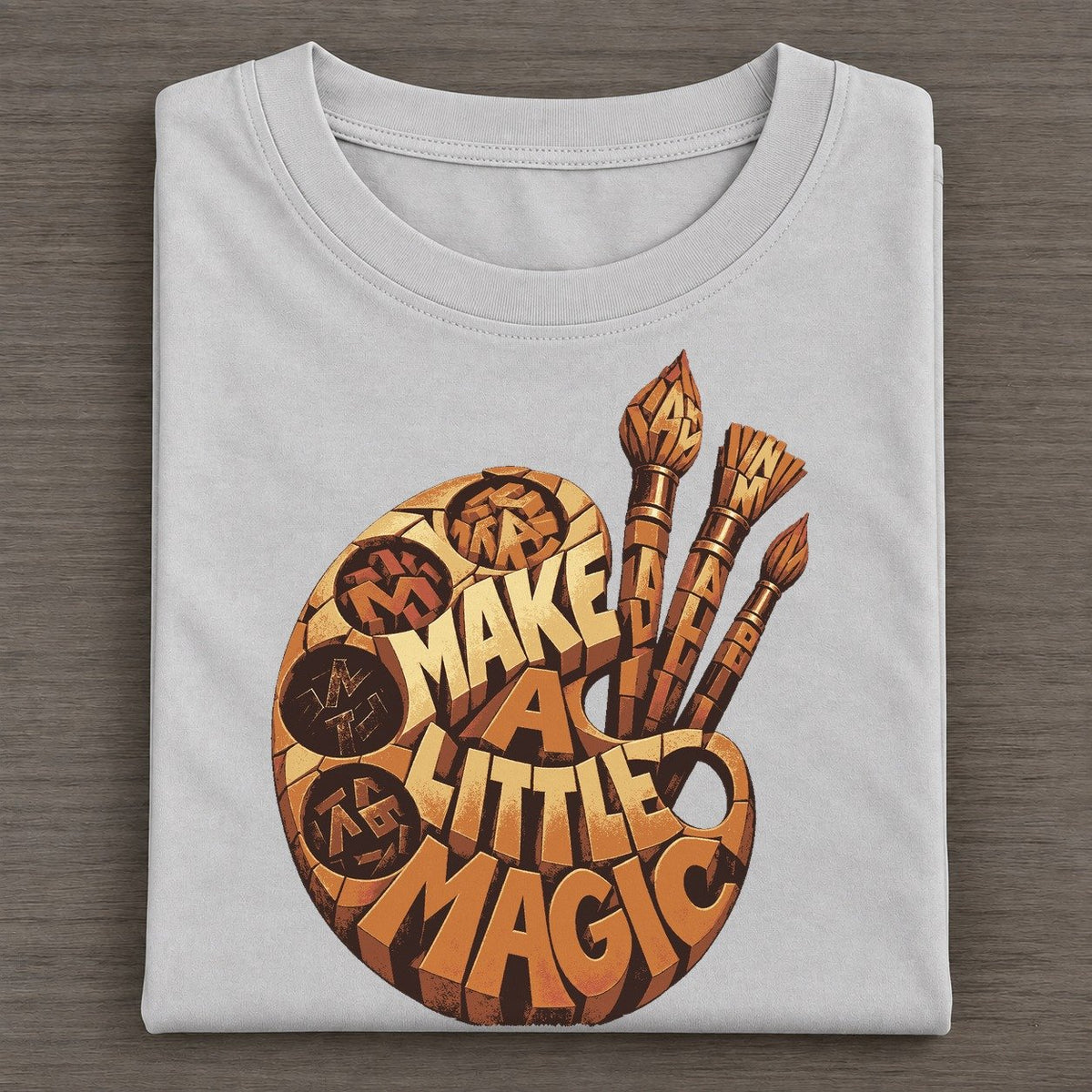 Color Well Palette Letter Sculpture Classic T-shirt – Grey