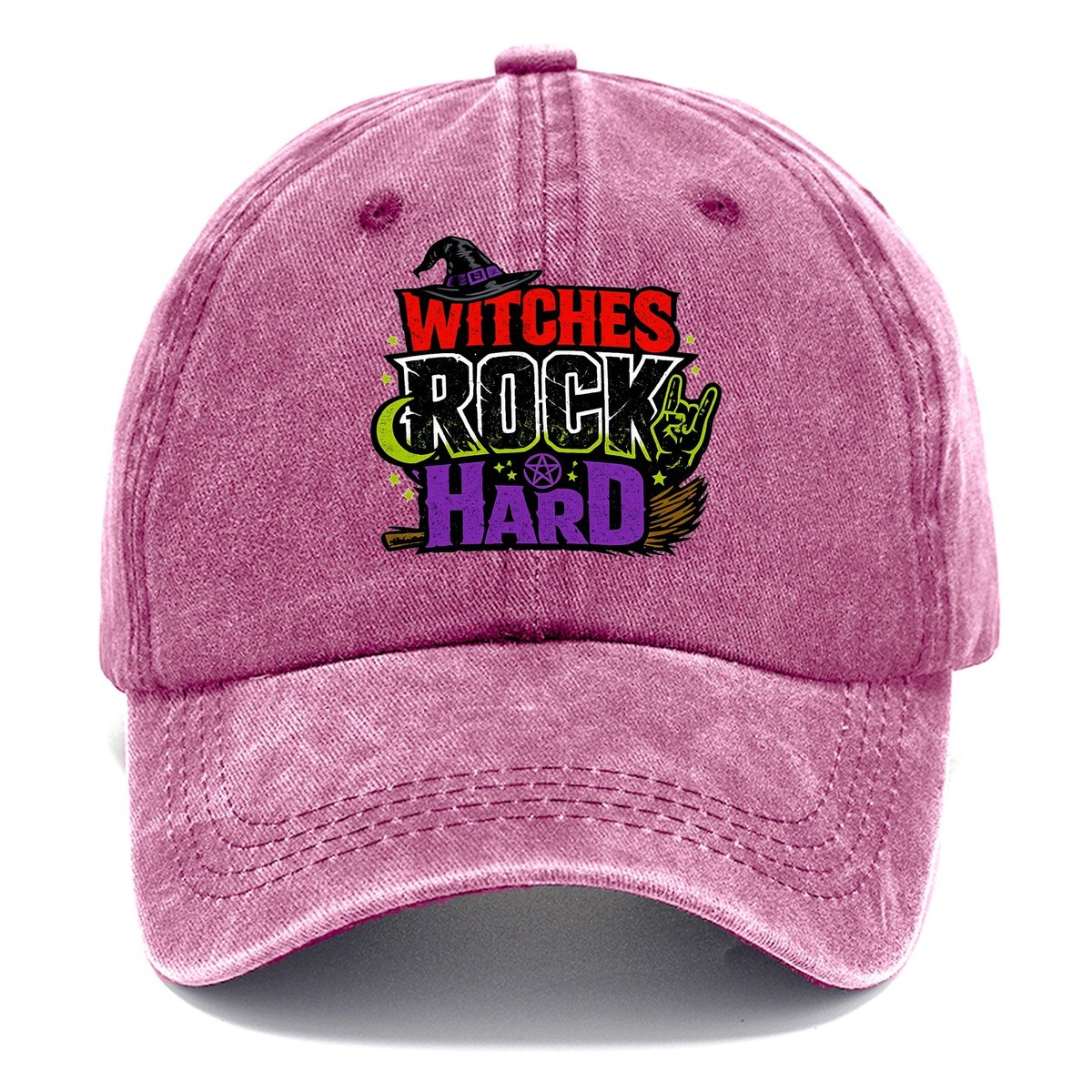 Witches Rock Hard Classic Cap – Dusty Rose