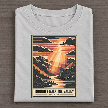 Though I Walk The Given Light Classic T-shirt – Grey