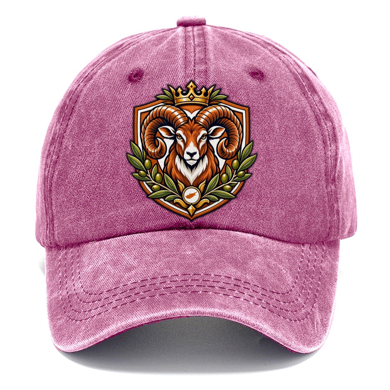 Cyprus Heraldic Crest Country Logos Classic Cap – Dusty Rose