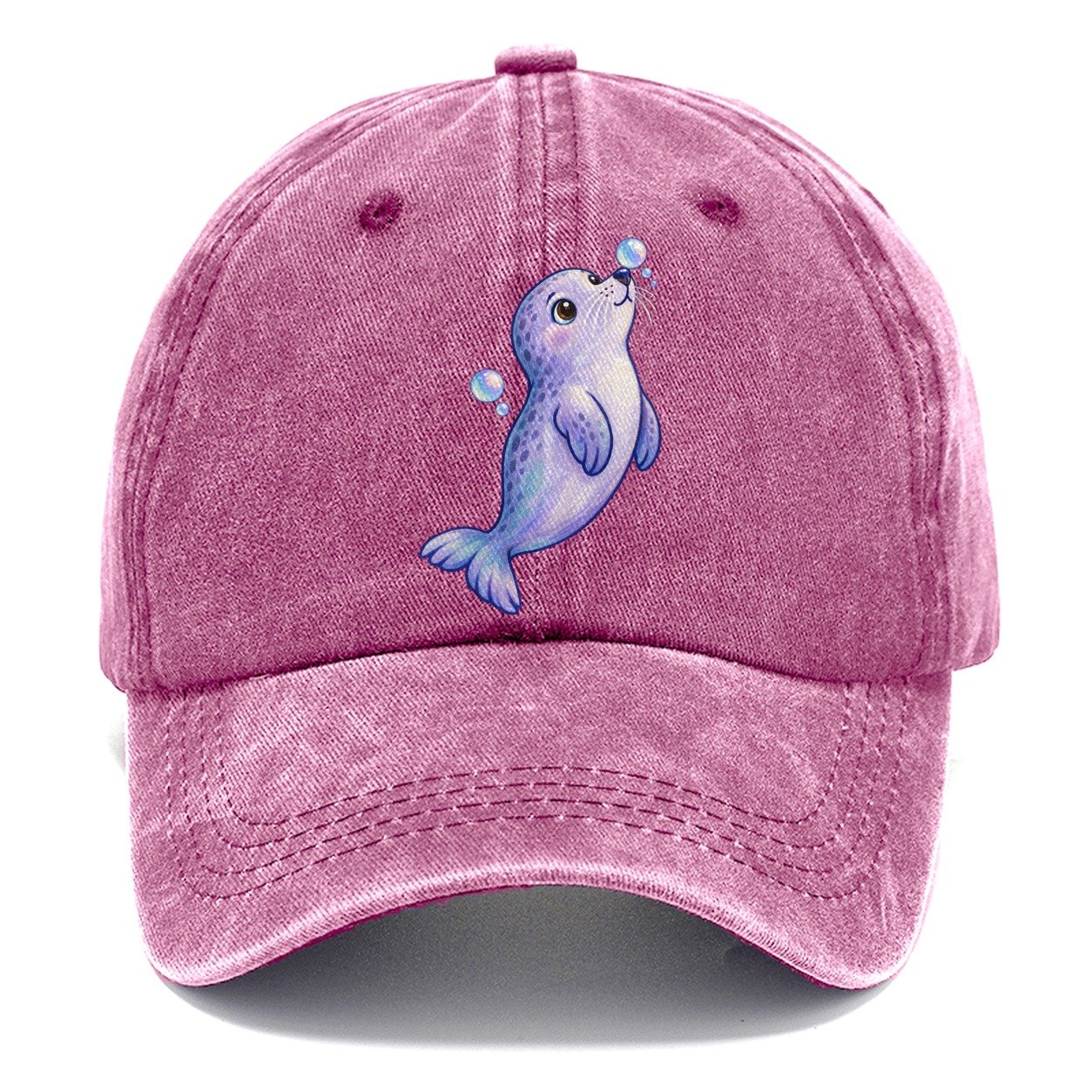 Seal Bubble Snoot Sea Sprite Classic Cap – Dusty Rose