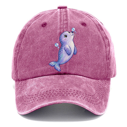 Seal Bubble Snoot Sea Sprite Classic Cap – Dusty Rose