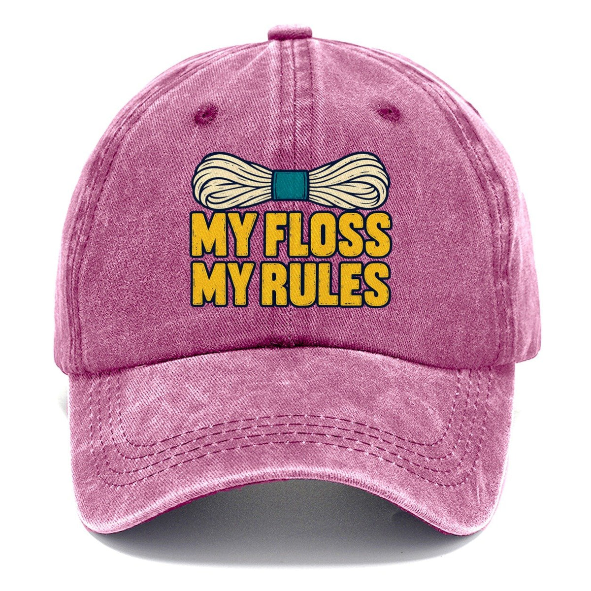 My Floss My Rules Classic Cap – Dusty Rose