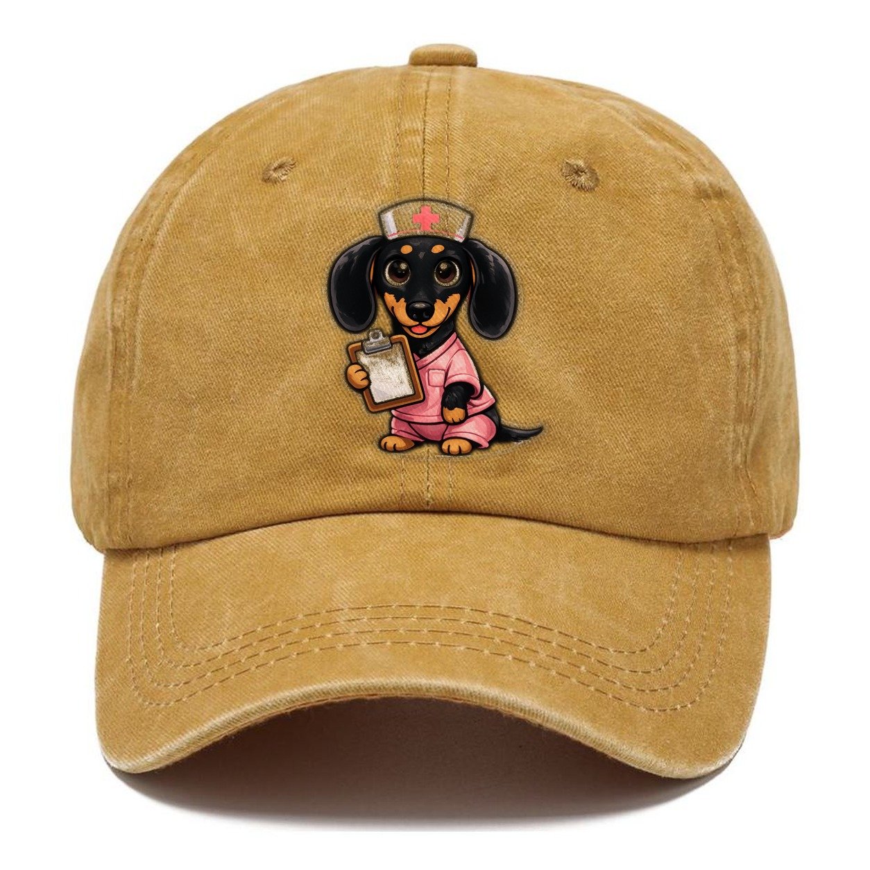 Dachshund Nurse Duty Classic Cap – Golden Harvest