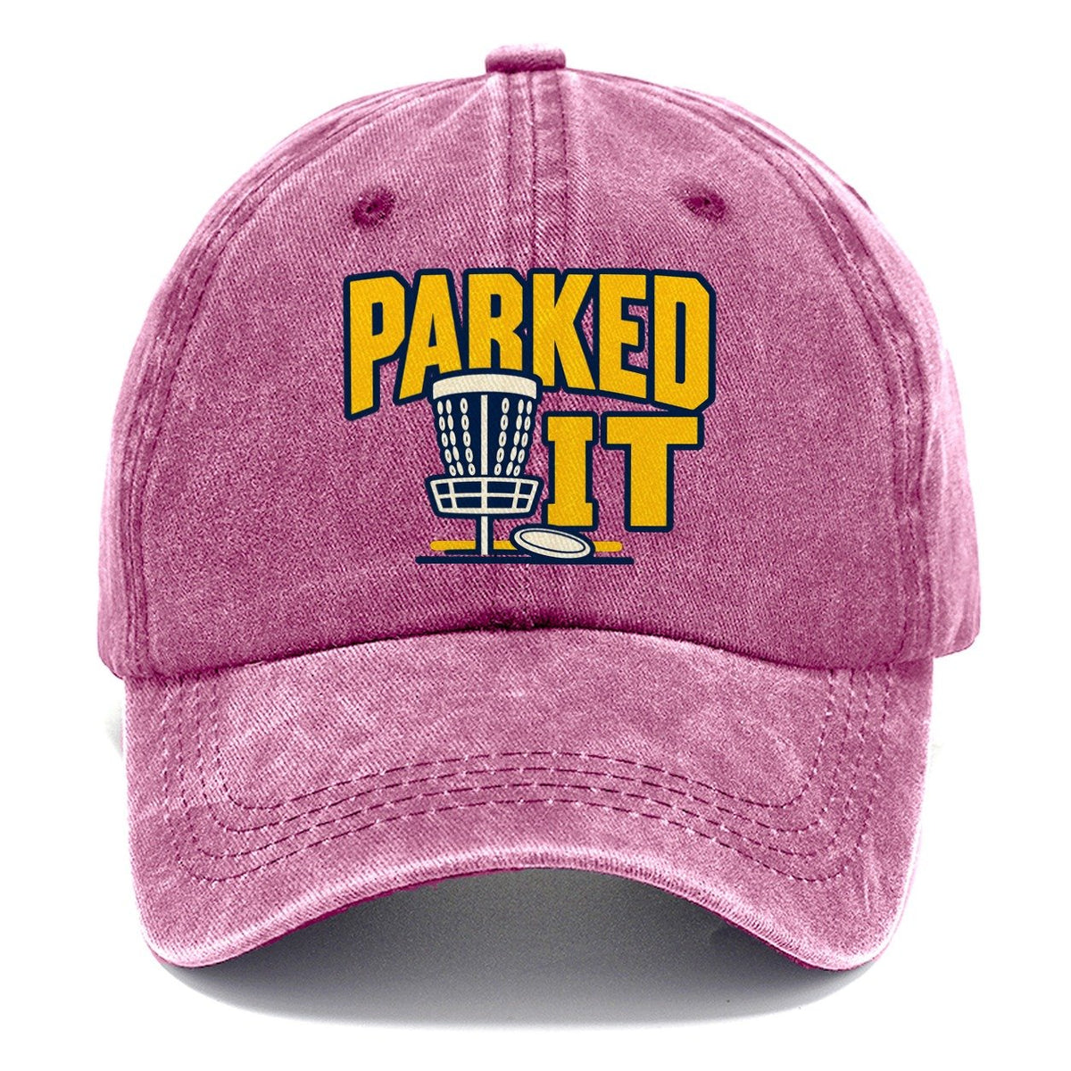 Parked It Disc Golf Classic Cap – Dusty Rose