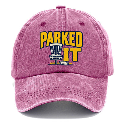 Parked It Disc Golf Classic Cap – Dusty Rose
