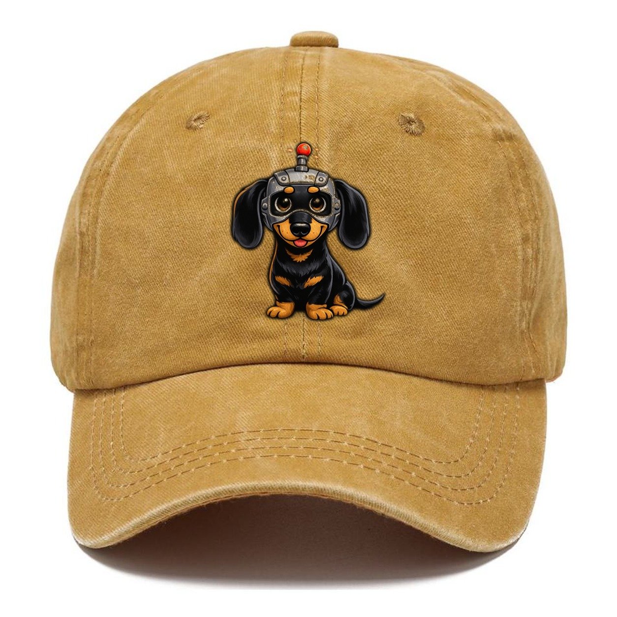 Robotic Dachshund Dog Classic Cap – Golden Harvest