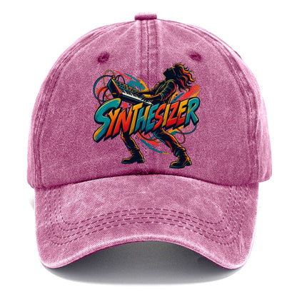 Synthesizer Wordmark Music Instruments Classic Cap – Dusty Rose