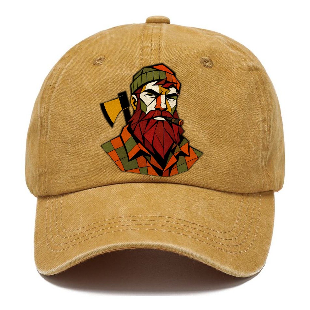Lumberjack Axe Portrait Classic Cap – Golden Harvest
