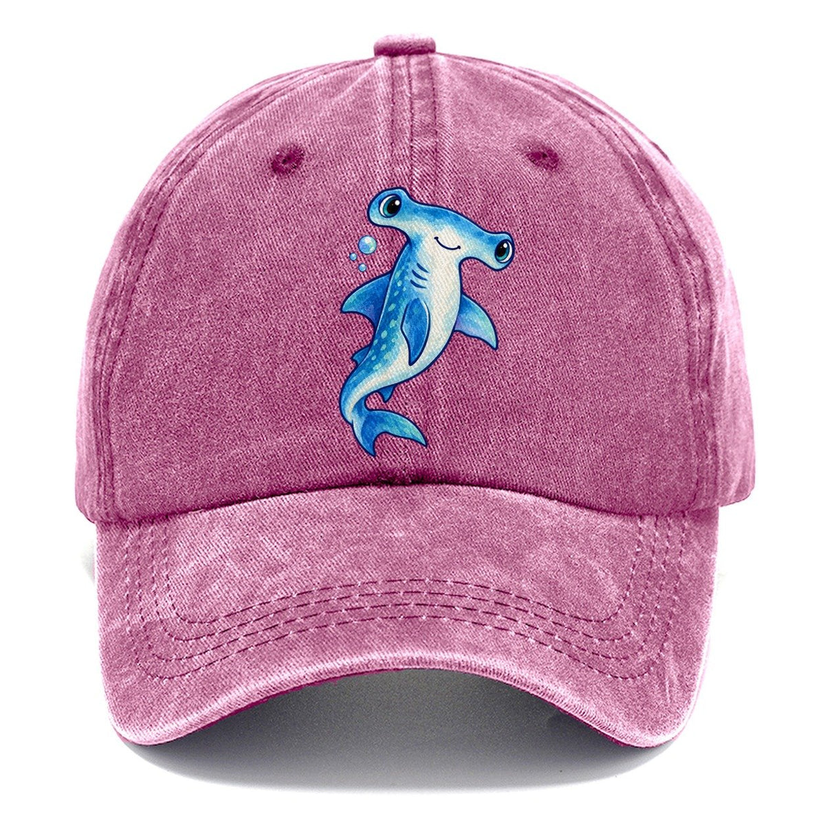 Hammerhead Shark Upward Swim Sea Sprite Classic Cap – Dusty Rose