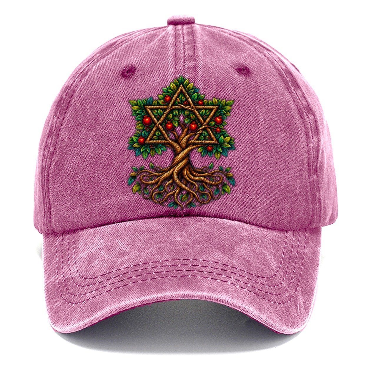 Tree Of Life Roots Judaism Heritage Classic Cap – Dusty Rose