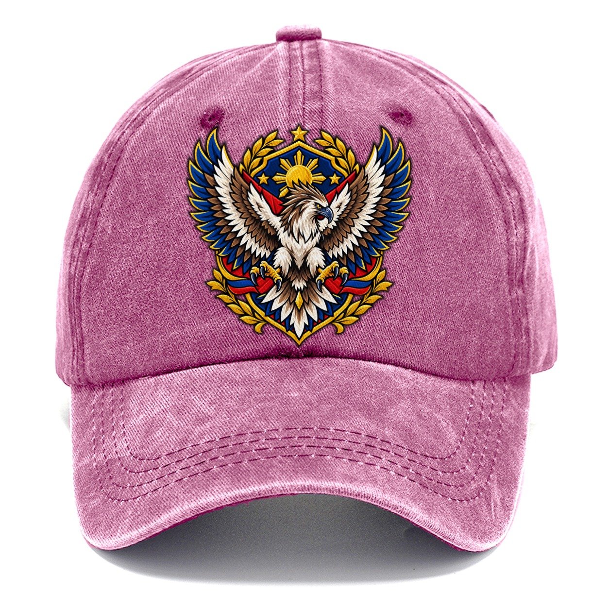 Philippines Heraldic Crest Country Logos Classic Cap – Dusty Rose