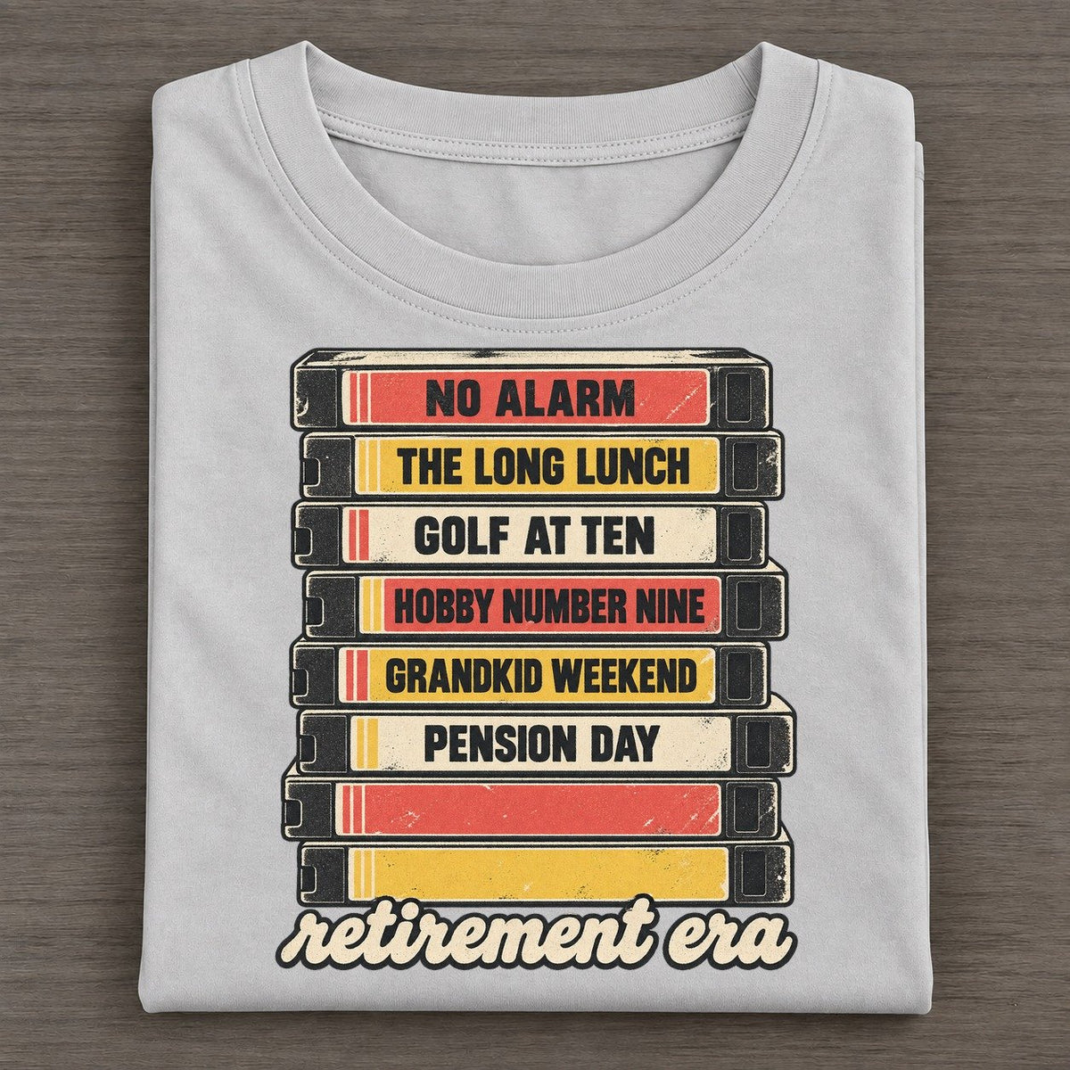 Retirement Era Rewind Shelf Classic T-shirt – Grey