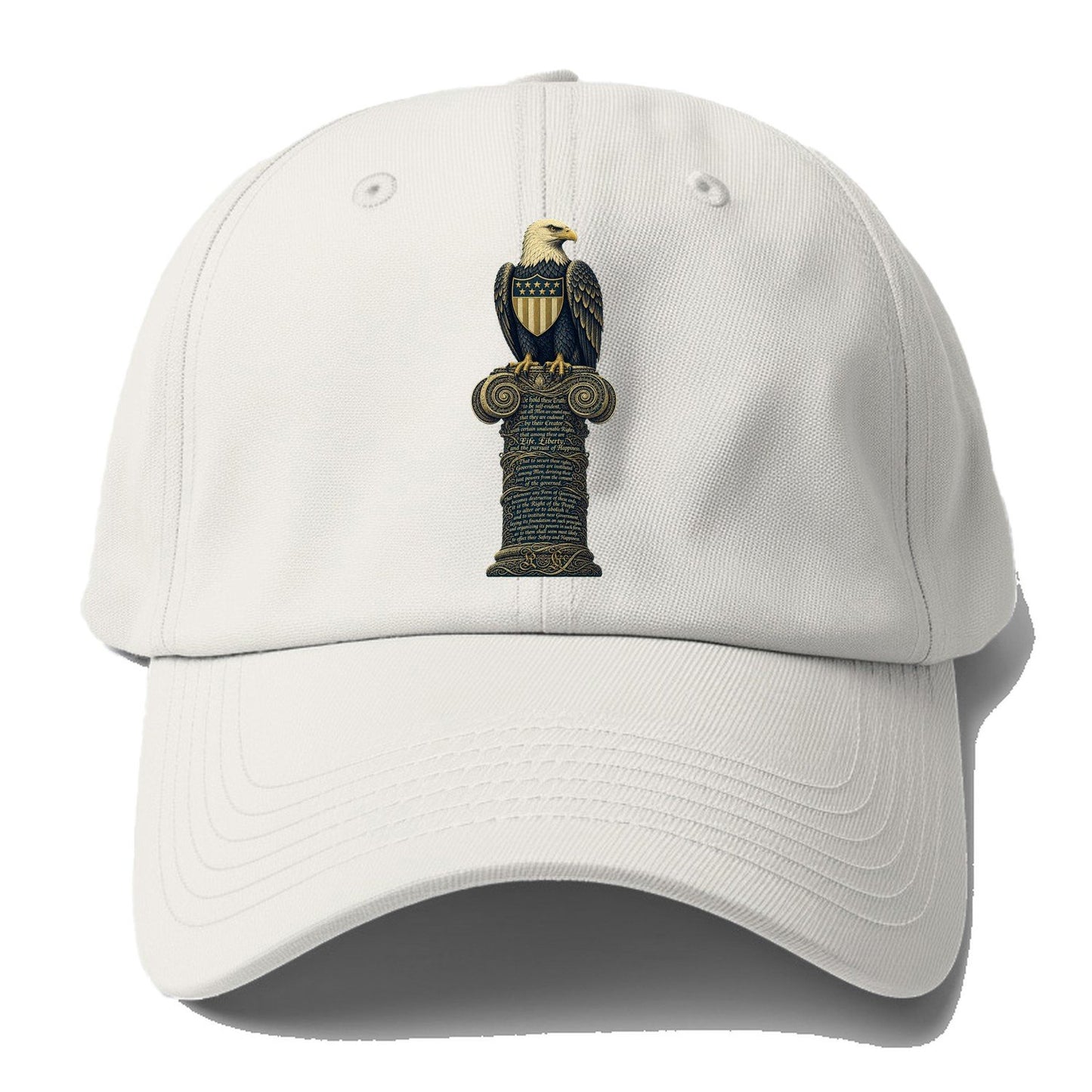 Eagle Pillar Baseball Cap – Off White