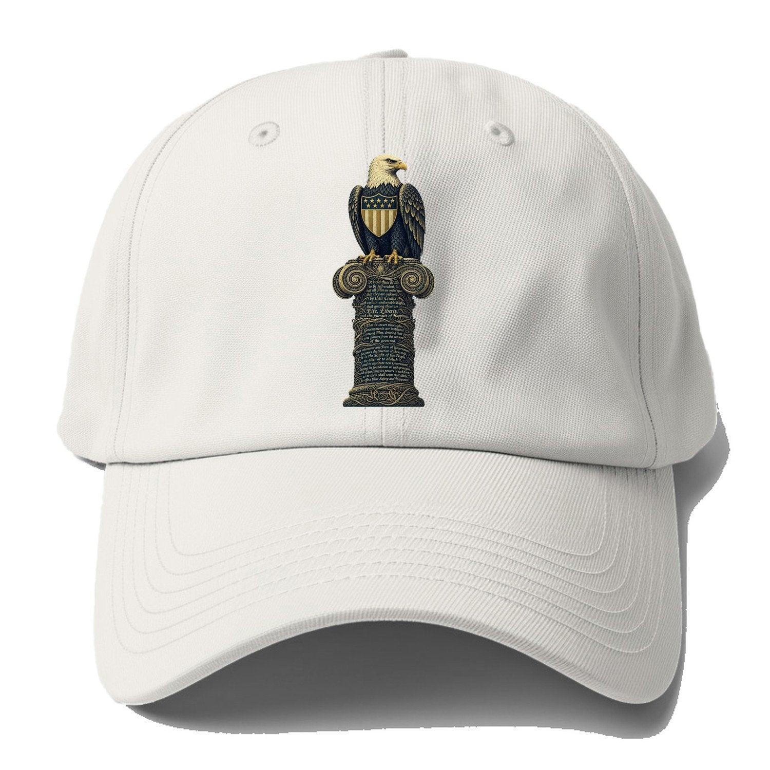 Eagle Pillar Baseball Cap – Off White