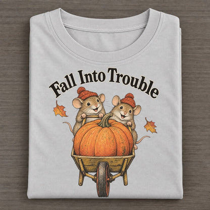 Fall Into Trouble Kerfuffle Club Classic T-shirt – Grey