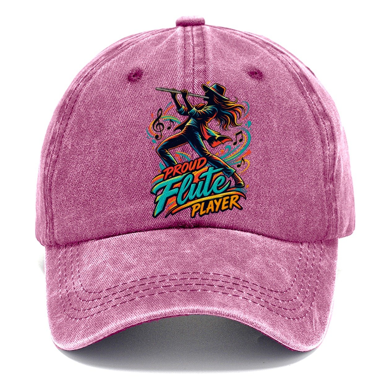 Proud Flute Player Music Instruments Classic Cap – Dusty Rose