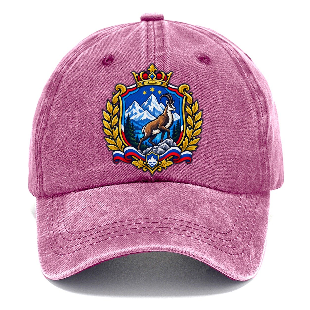 Slovenia Heraldic Crest Country Logos Classic Cap – Dusty Rose