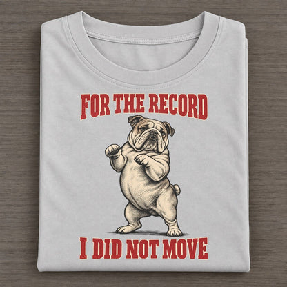 English Bulldog Dog Declarations Classic T-shirt – Grey