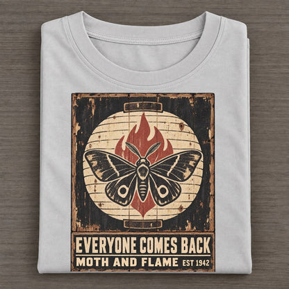 Moth And Flame Izakaya Rules Classic T-shirt – Grey