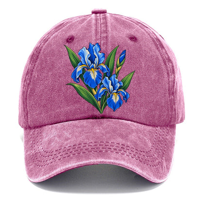 Quebec Blue Flag Iris Canada Cultural Icons Classic Cap – Dusty Rose