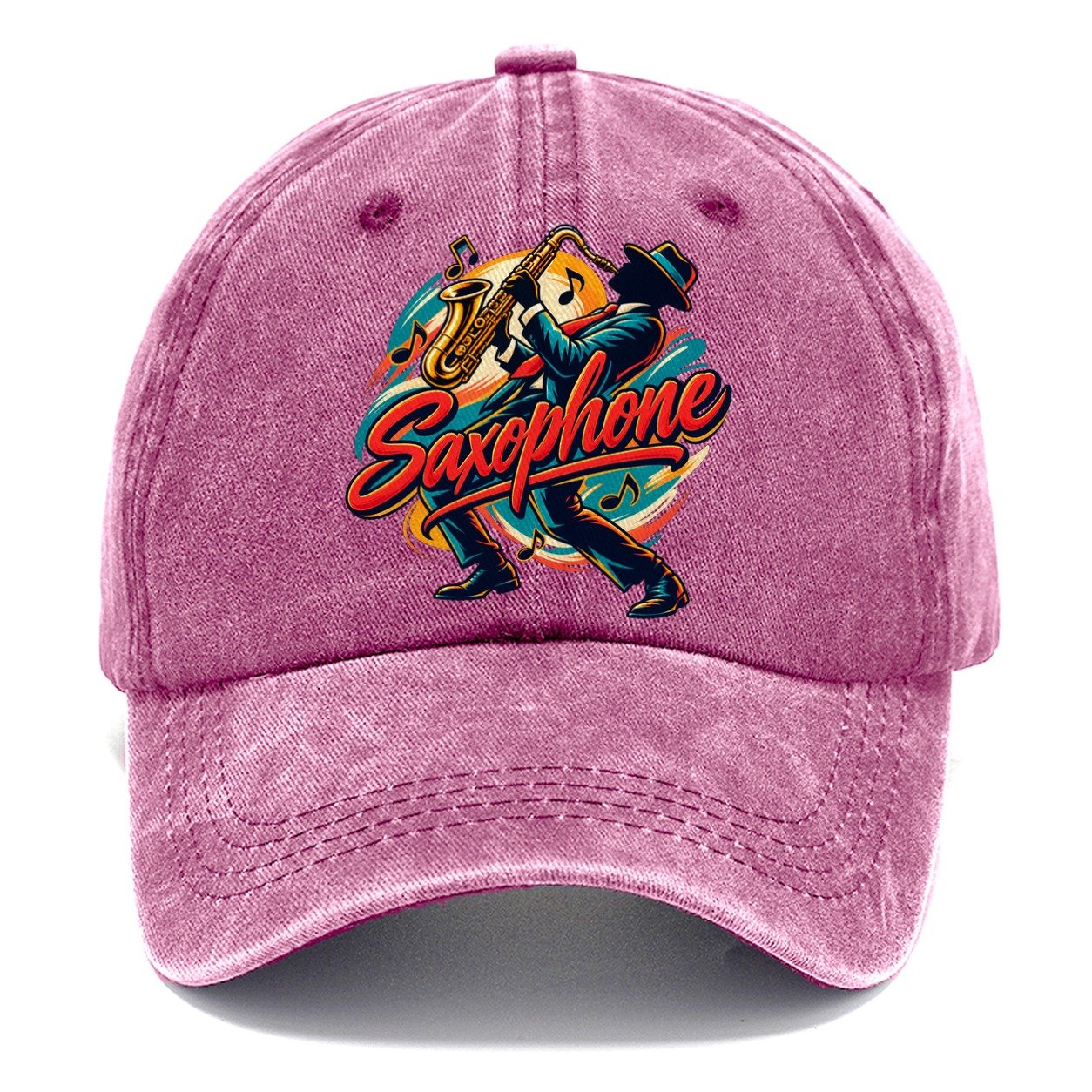 Saxophone Crest Music Instruments Classic Cap – Dusty Rose