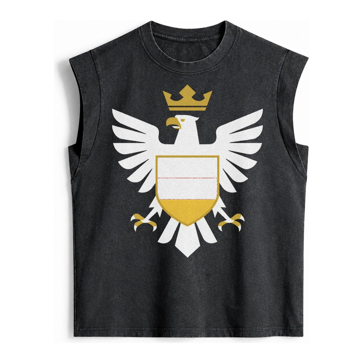 Germany Eagle Emblem Vintage Washed Tank – Black