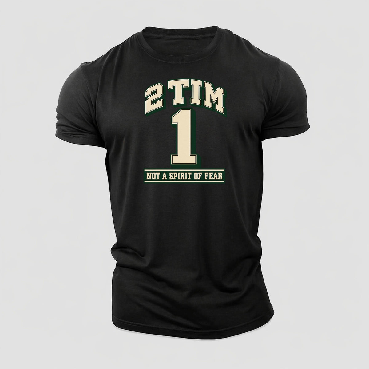 Timothy 1 Varsity Chapel Varsity Cotton T-Shirt – Black