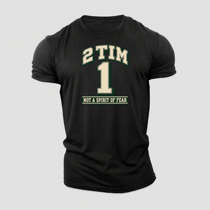Timothy 1 Varsity Chapel Varsity Cotton T-Shirt – Black