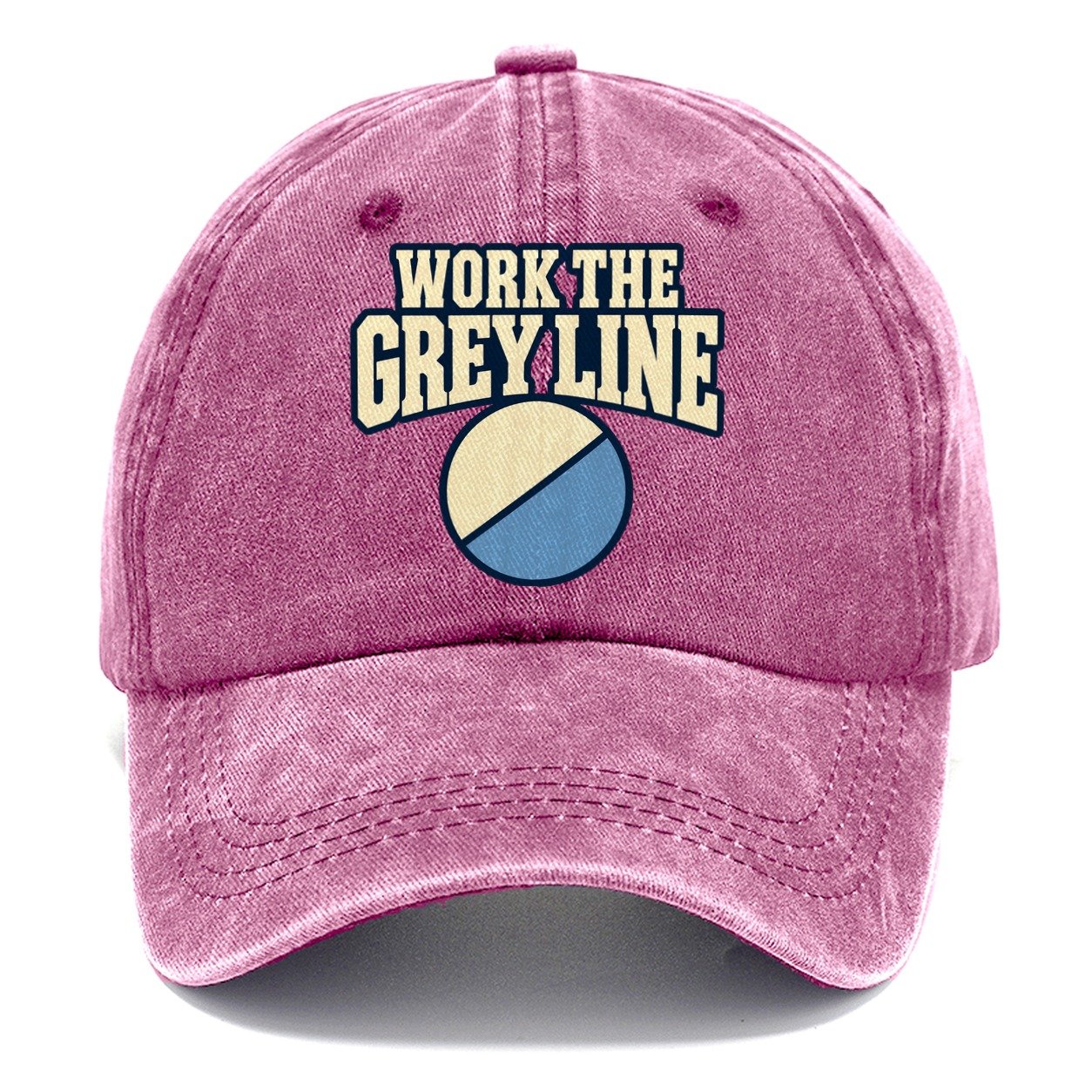 Work The Grey Line Amateur Radio Classic Cap – Dusty Rose