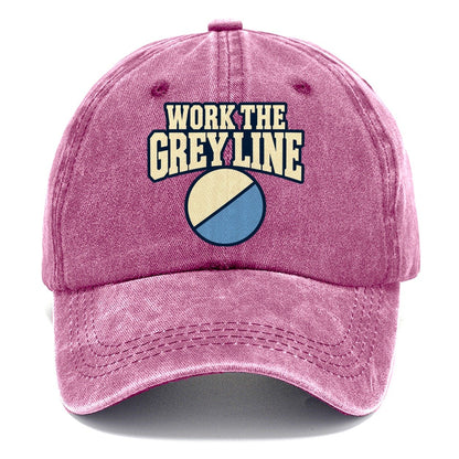 Work The Grey Line Amateur Radio Classic Cap – Dusty Rose