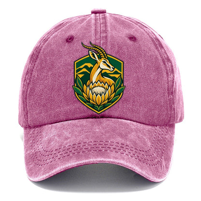 South Africa Minimal Emblem Country Logos Classic Cap – Dusty Rose
