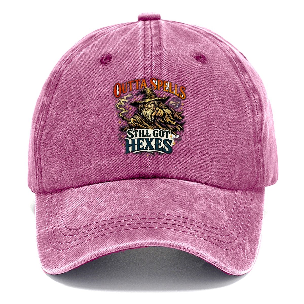 Outta Spells Still Got Hexes Classic Cap – Dusty Rose