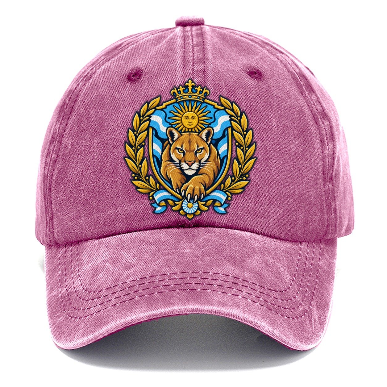 Argentina Heraldic Crest Country Logos Classic Cap – Dusty Rose