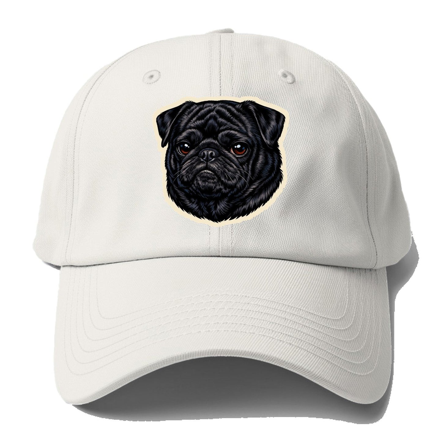 Black Pug Baseball Cap – Off White