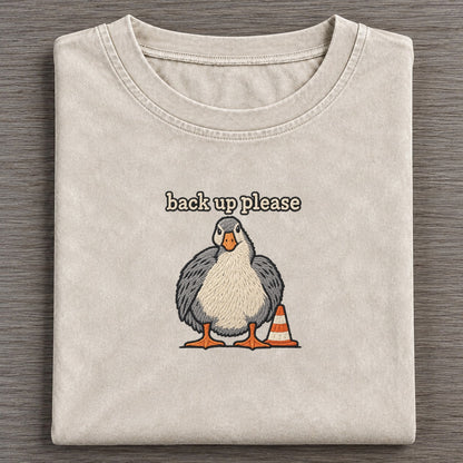 Back Up Please Strongly Worded Vintage T-shirt – Off White
