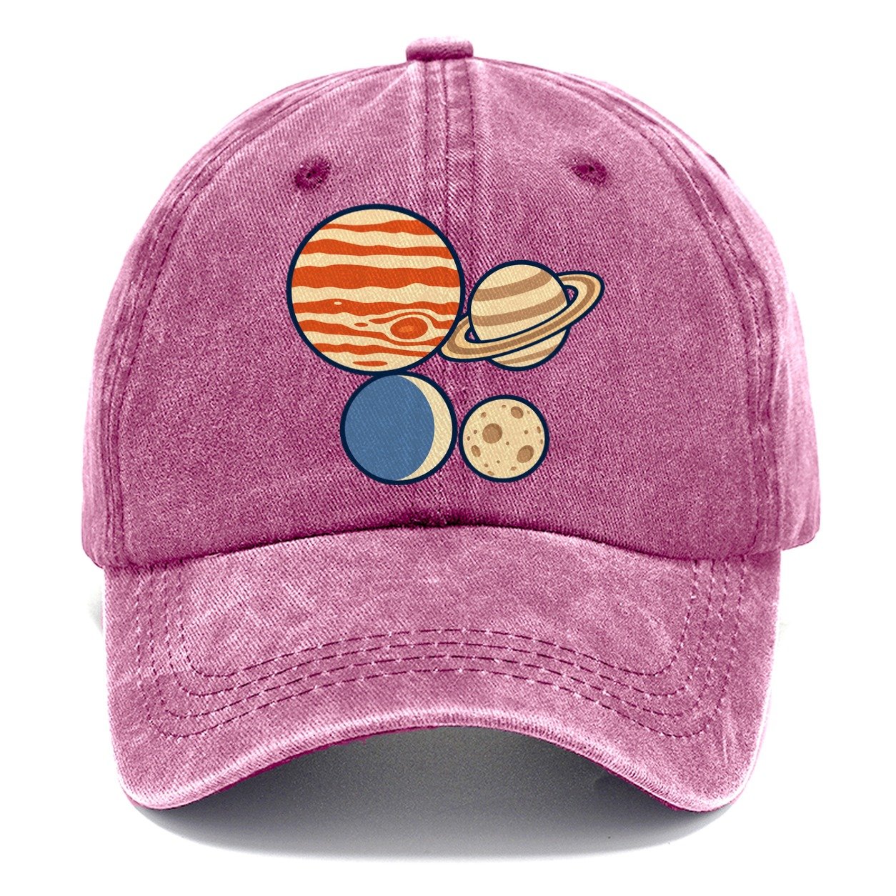 Planet Size Order Astronomy And Stargazing Classic Cap – Dusty Rose