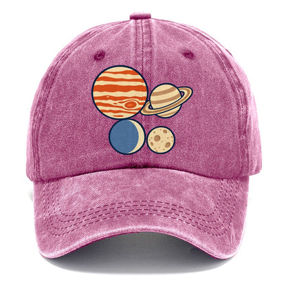 Planet Size Order Astronomy And Stargazing Classic Cap – Dusty Rose