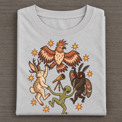 Stargazers Cryptid Hoedown Classic T-shirt – Grey