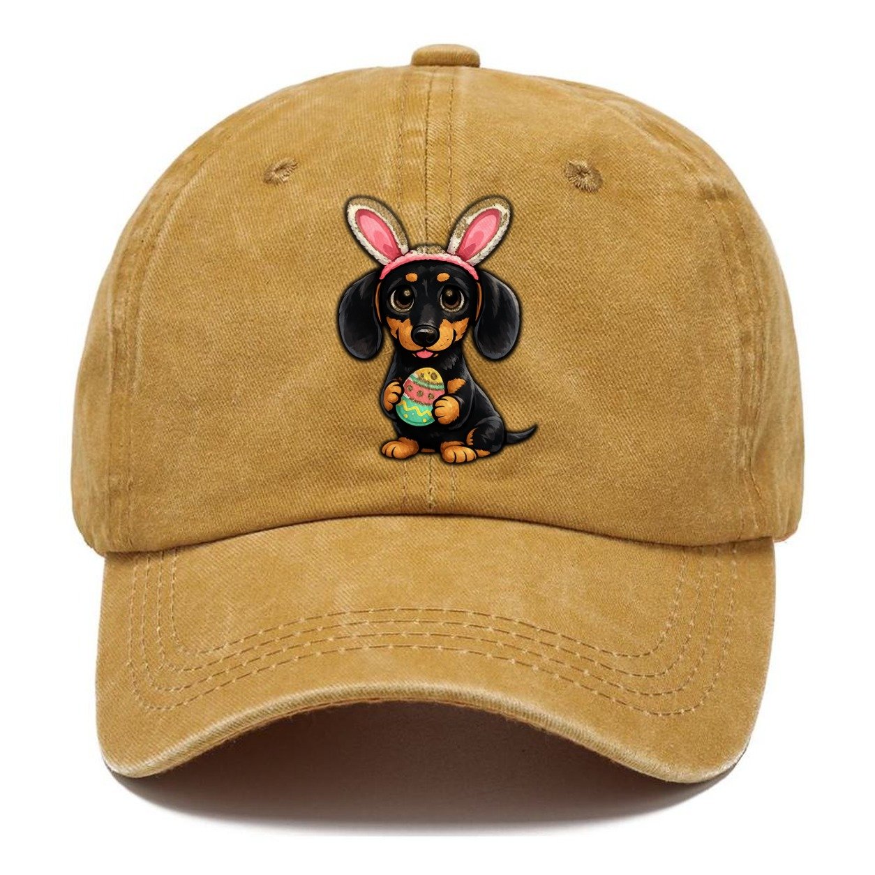 Dachshund Easter Bunny Egg Classic Cap – Golden Harvest