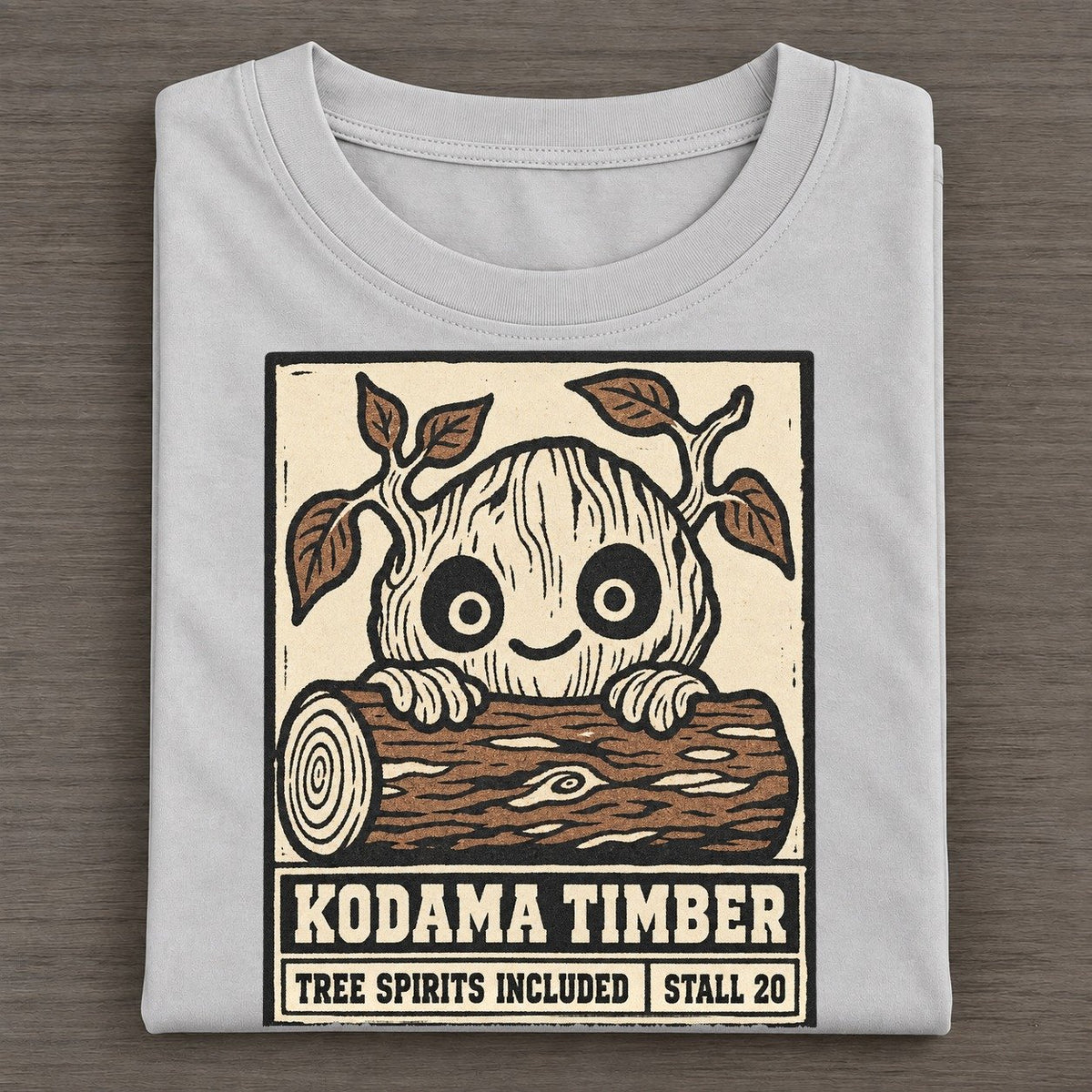 Kodama Timber Yokai Night Market Classic T-shirt – Grey