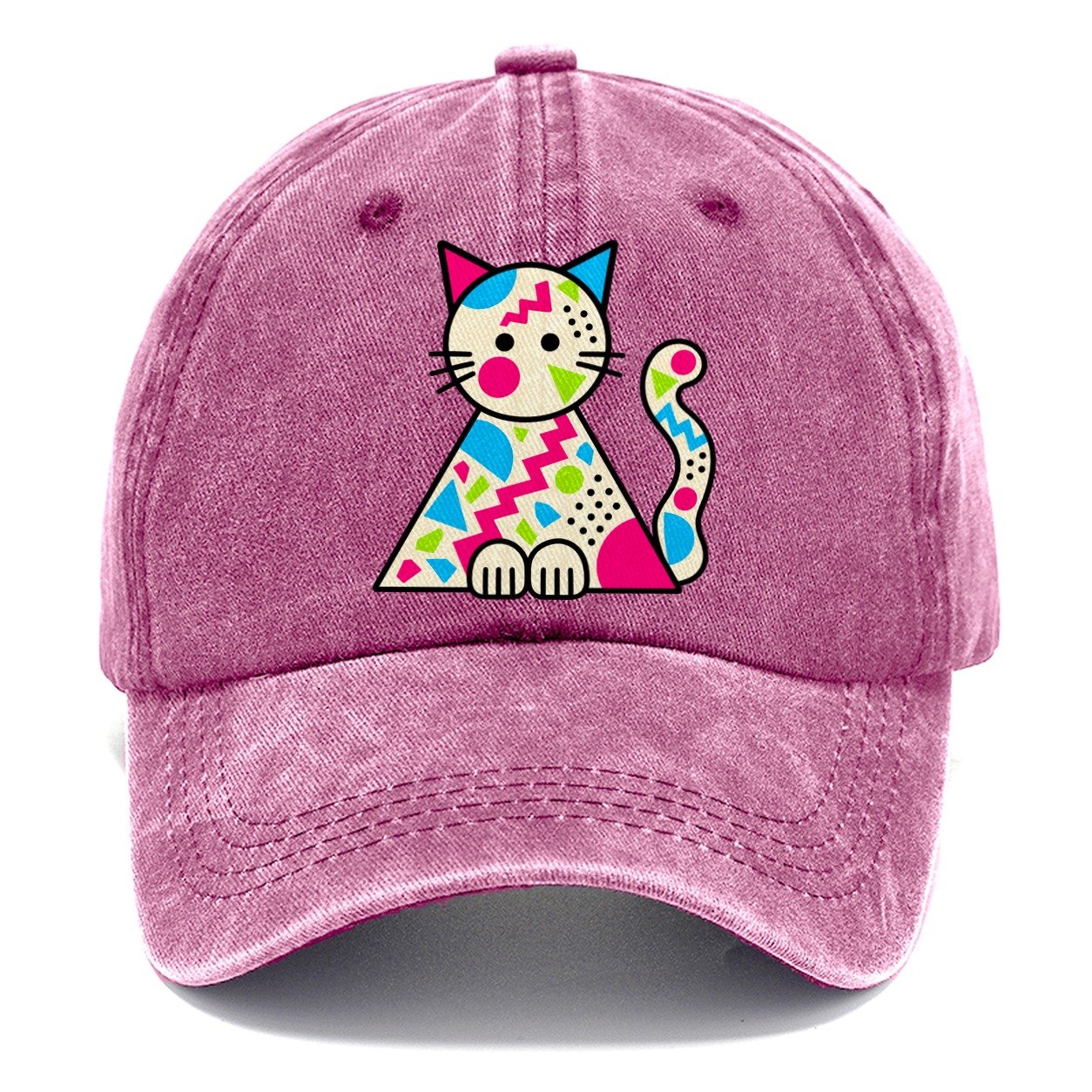 Triangle Cat Crazy Styles Classic Cap – Dusty Rose