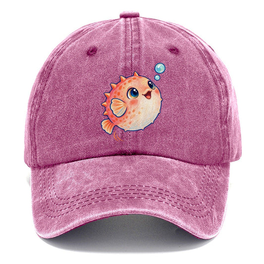 Pufferfish Bubble Bounce Sea Sprite Classic Cap – Dusty Rose
