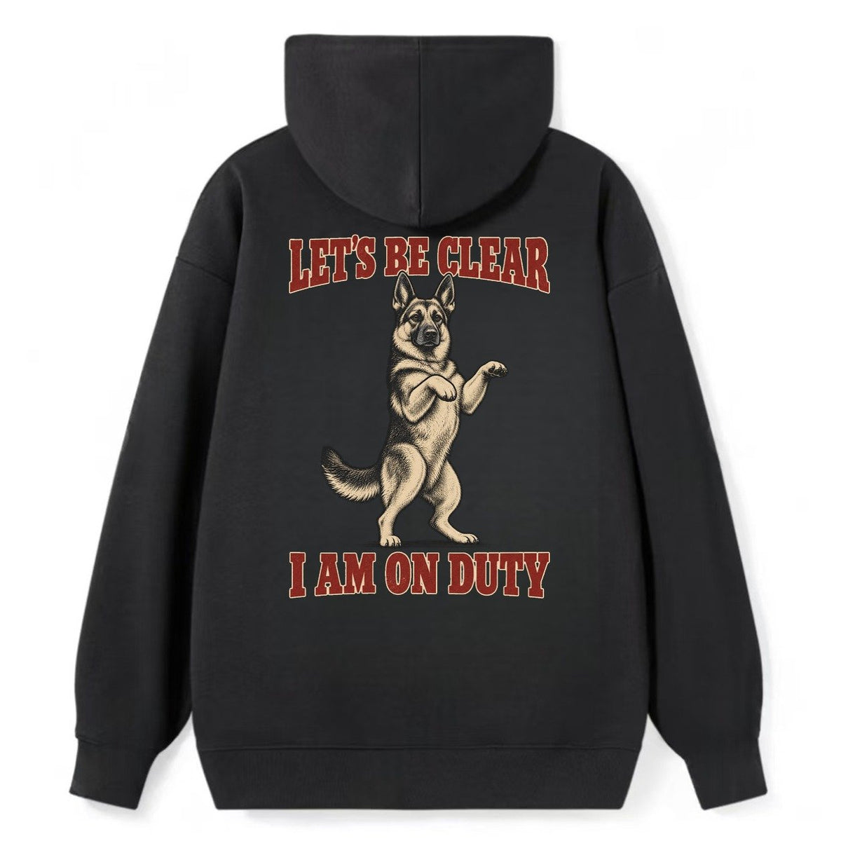 German Shepherd Dog Declarations Classic Pullover Hoodie – Black