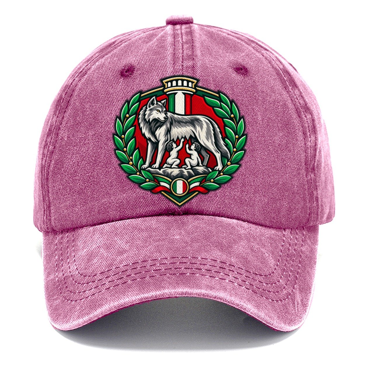 Italy Minimal Emblem Country Logos Classic Cap – Dusty Rose
