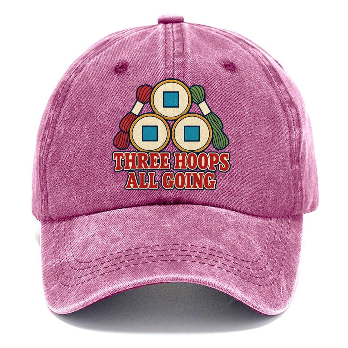 Three Hoops All Going And Needlework Classic Cap – Dusty Rose