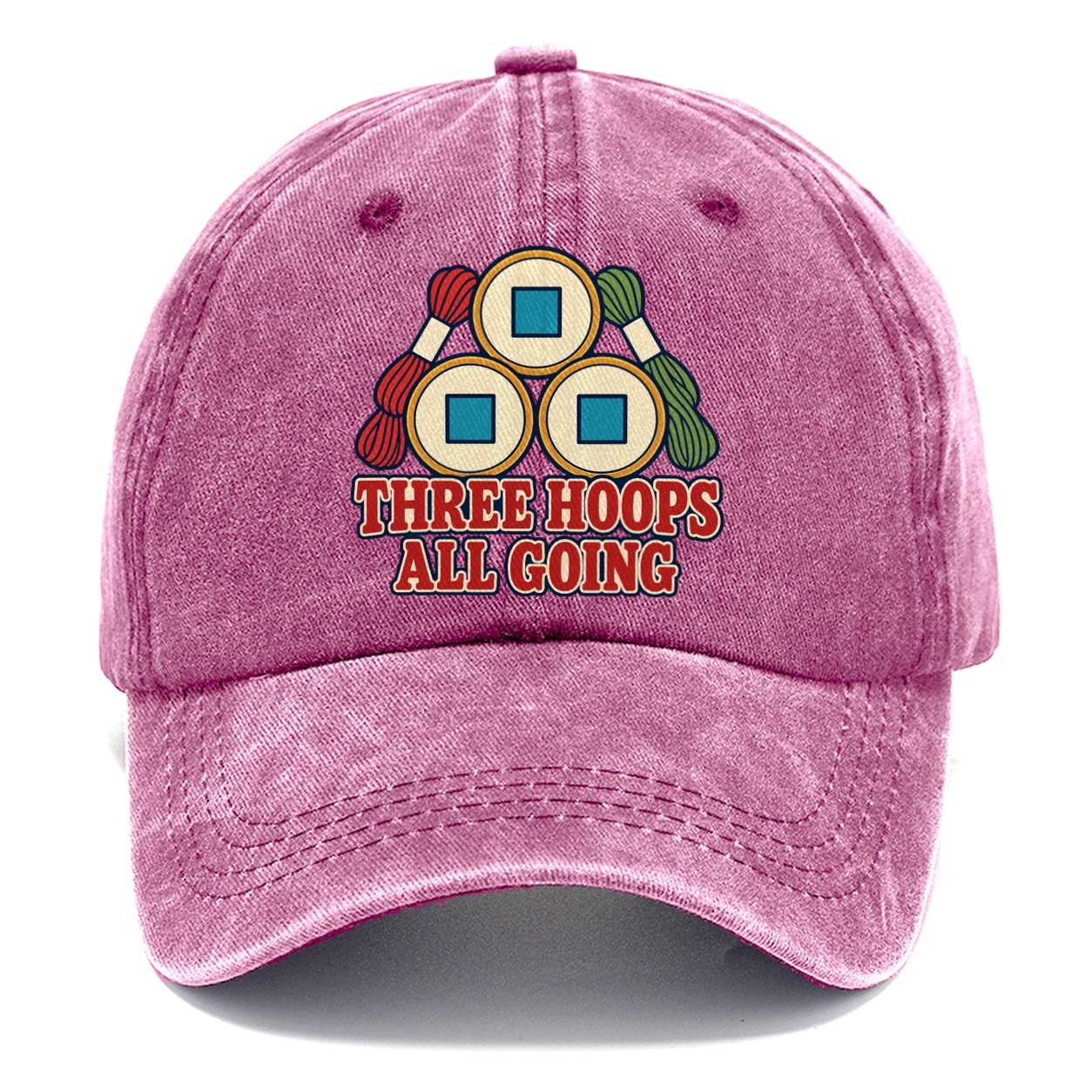Three Hoops All Going And Needlework Classic Cap – Dusty Rose