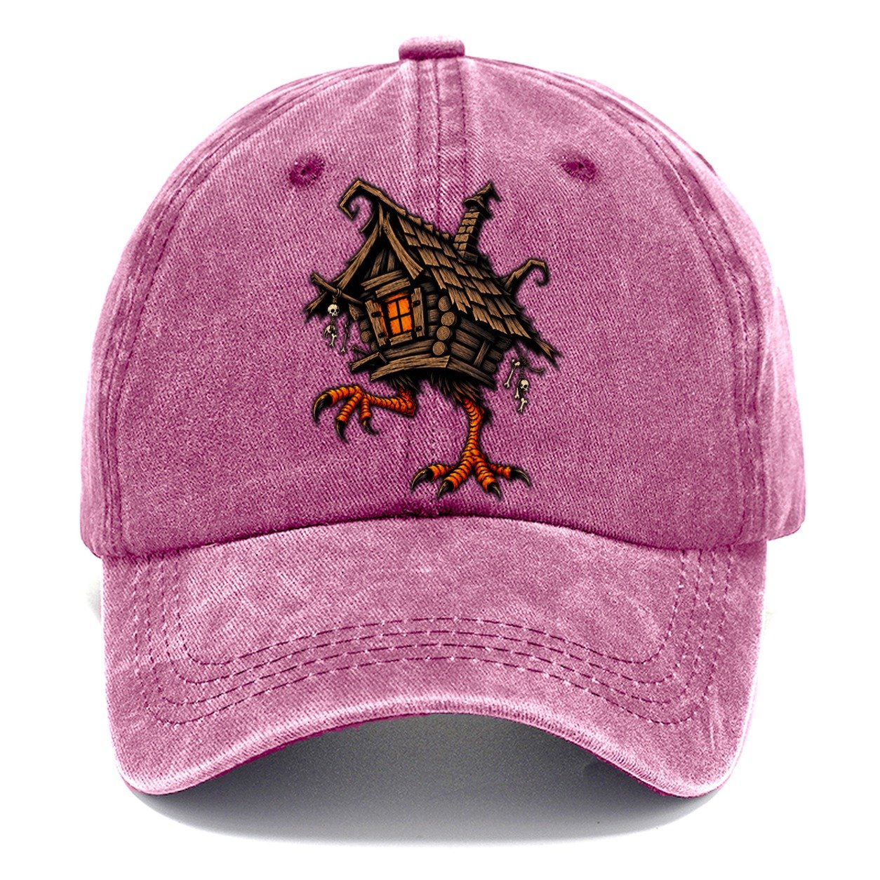 Baba Yaga Hut On Chicken Legs Witch Magic Classic Cap – Dusty Rose