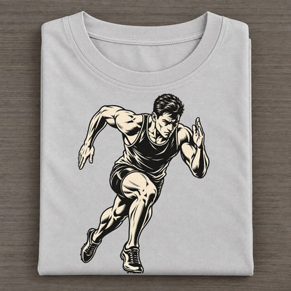 Sprinter First Three Steps Global Sports Ink Figures Classic T-shirt – Grey